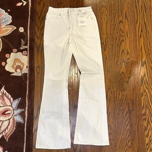 Just Black Women's Cream Flare Jeans